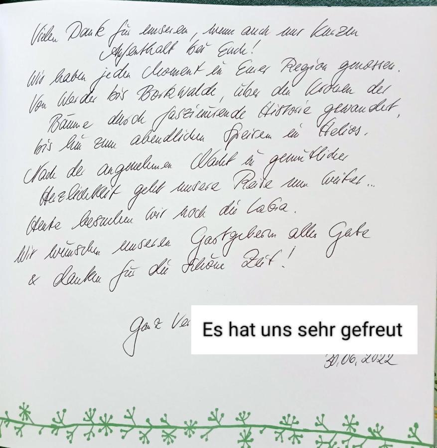 Ferienzimmer Waldzauber Borkwalde Eksteriør bilde